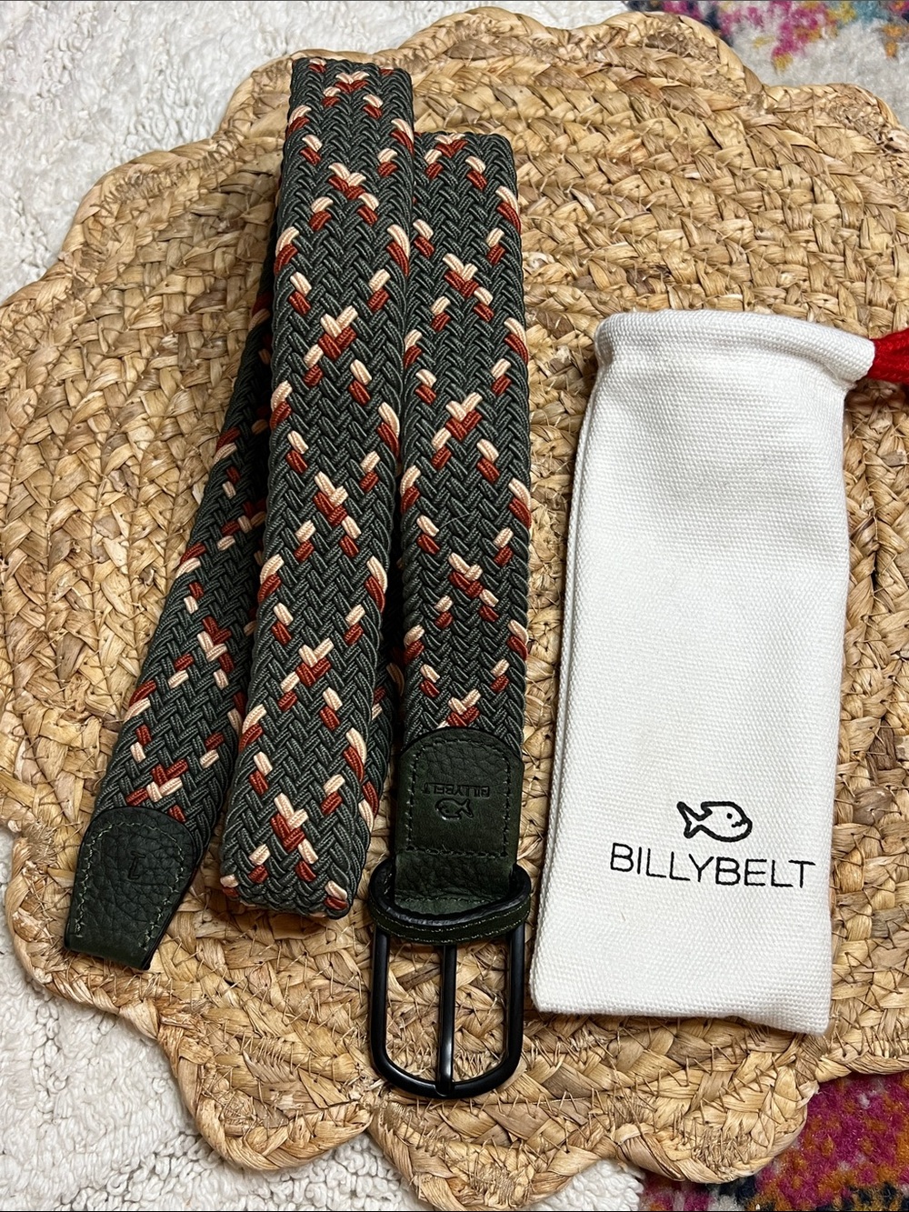 Billybelt Multicolored Woven Belt
Orénoque Green Beige Terracotta Size 1